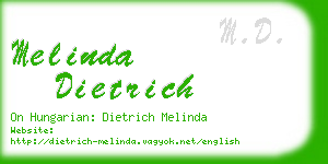 melinda dietrich business card